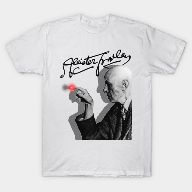 Aleister Crowley // Vintage Occultist Fan Art T-Shirt by darklordpug